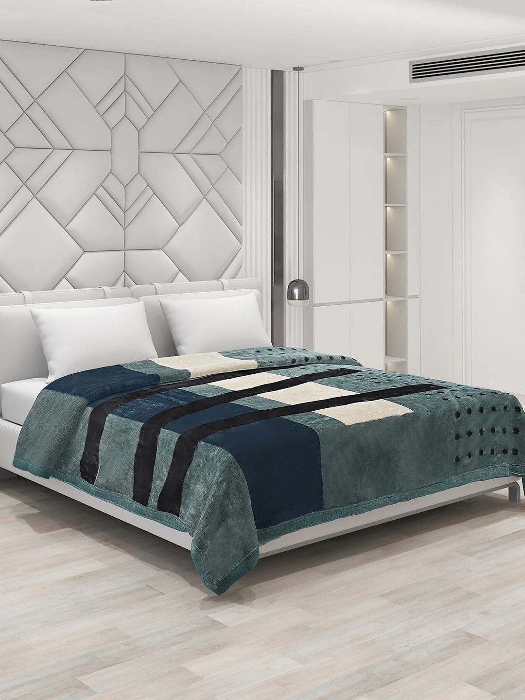 Printed Double Bed Blanket for Heavy Winter -2 Ply