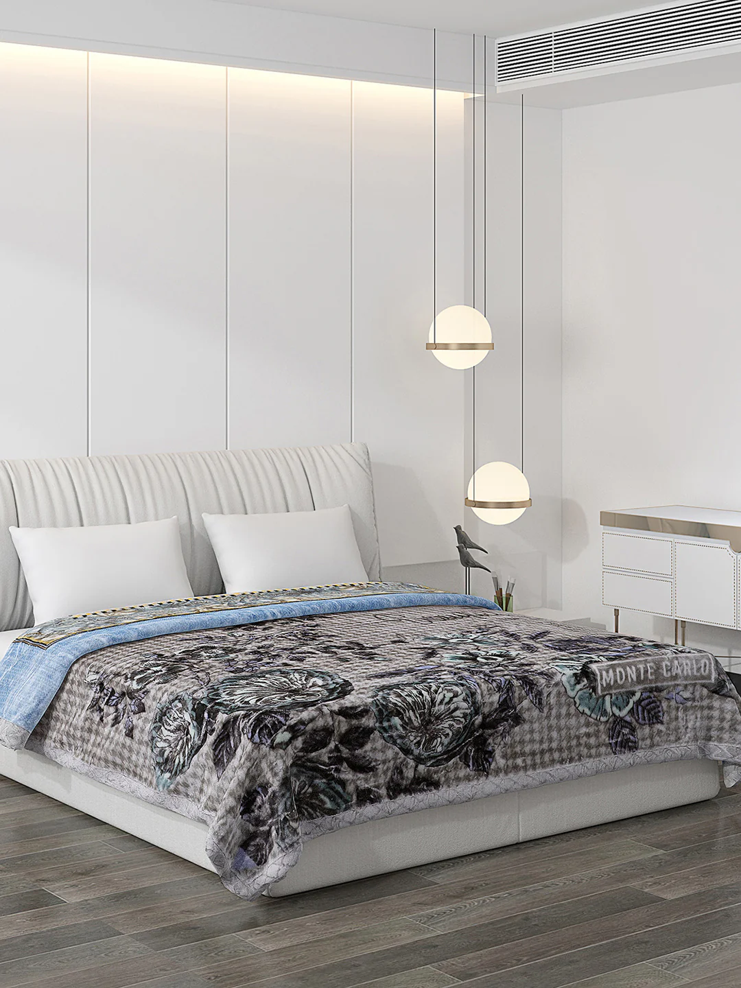 Printed Double Bed Blanket for Heavy Winter -2 Ply