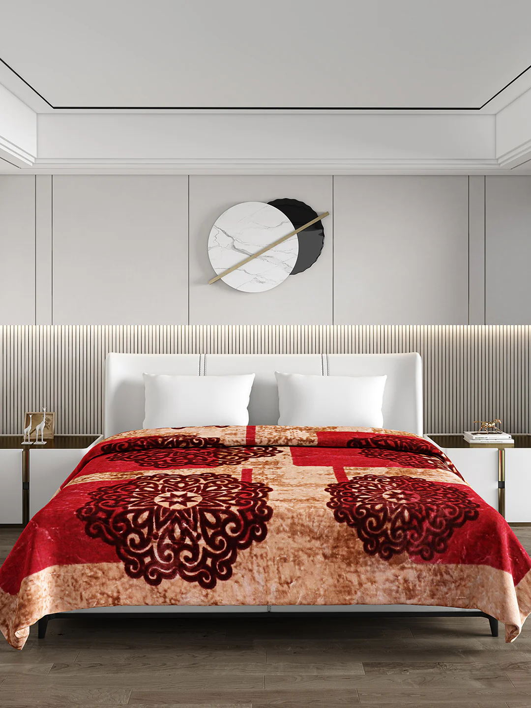 Printed Double Bed Blanket for Heavy Winter -2 Ply - Image 2