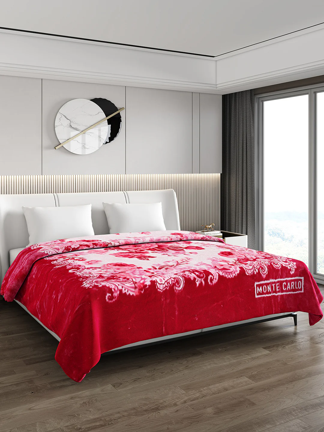 Printed Double Bed Blanket for Heavy Winter -2 Ply