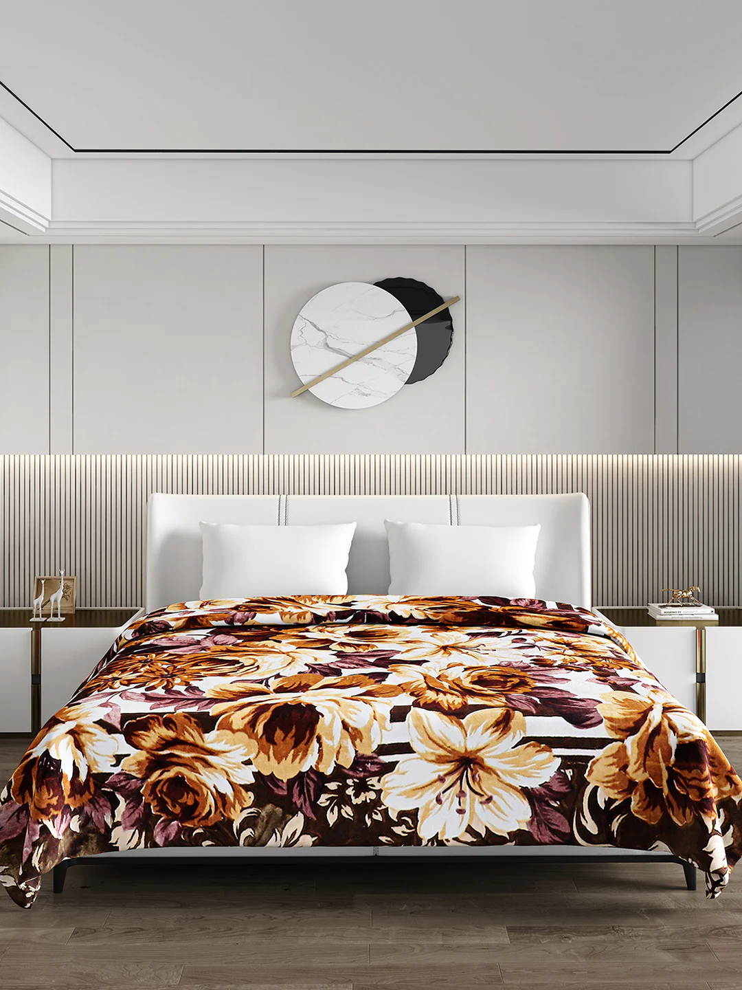 Printed Double Bed Blanket for Heavy Winter -2 Ply - Image 2