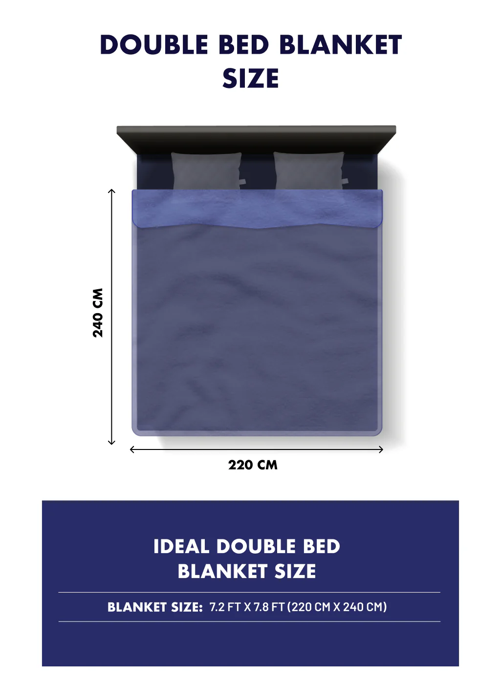 Printed Double Bed Blanket for Heavy Winter -3 Ply - Image 9