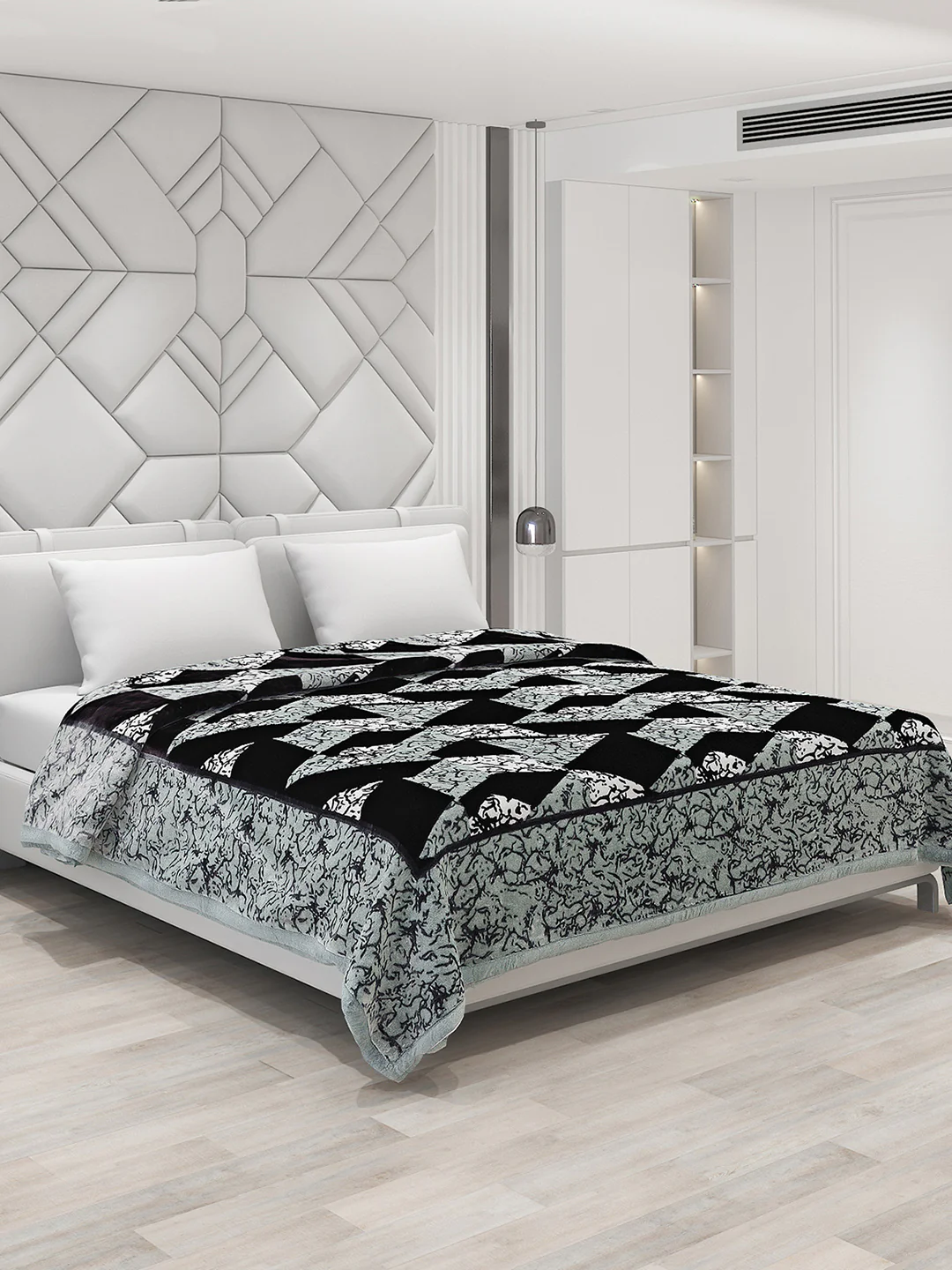 Printed Double Bed Blanket for Mild Winter -2 Ply