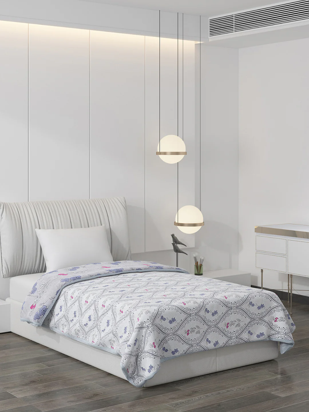 Printed Polyester Single Bed Comforter for AC Room