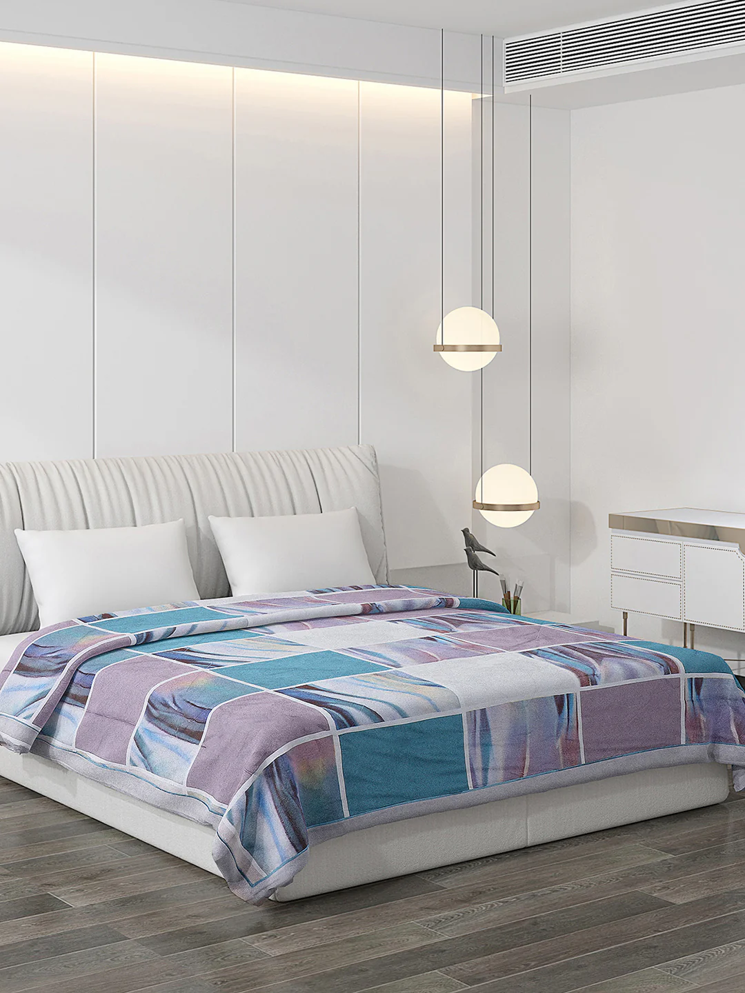 Printed 100% Polyester Double Bed Comforter for AC Room