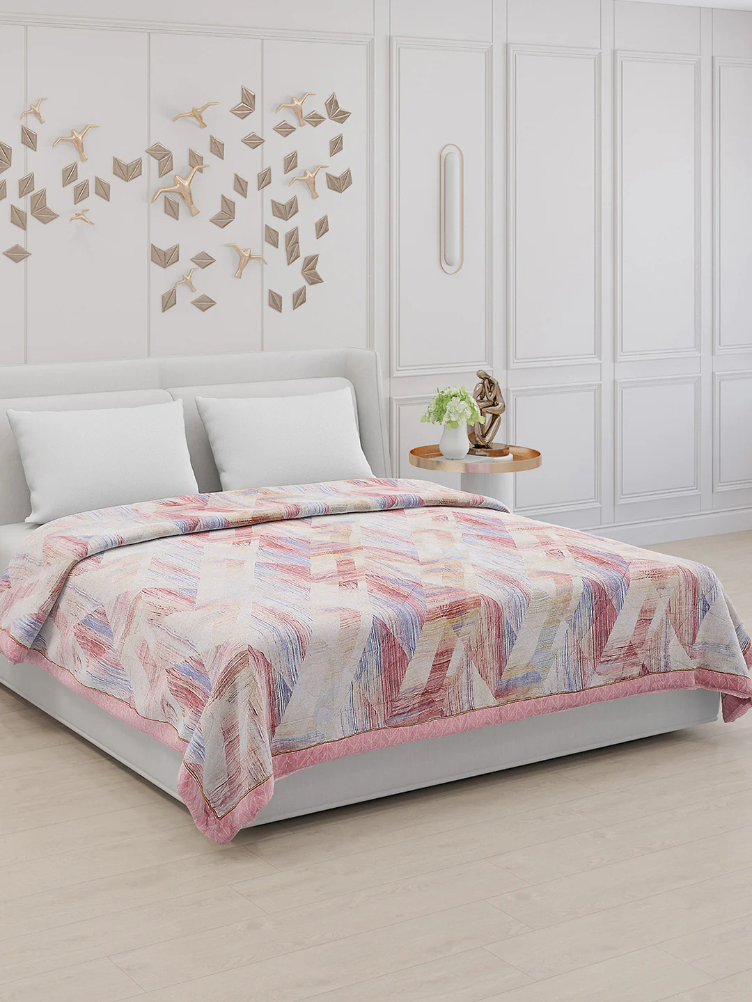 Printed 100% Polyester Double Bed Comforter for AC Room