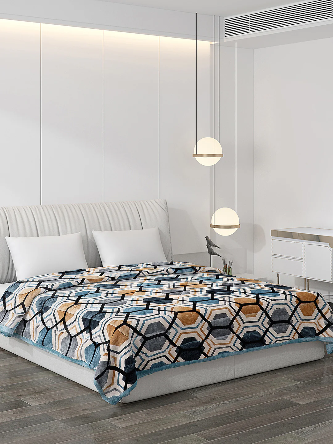Printed 100% Polyester Double Bed Comforter for Winter