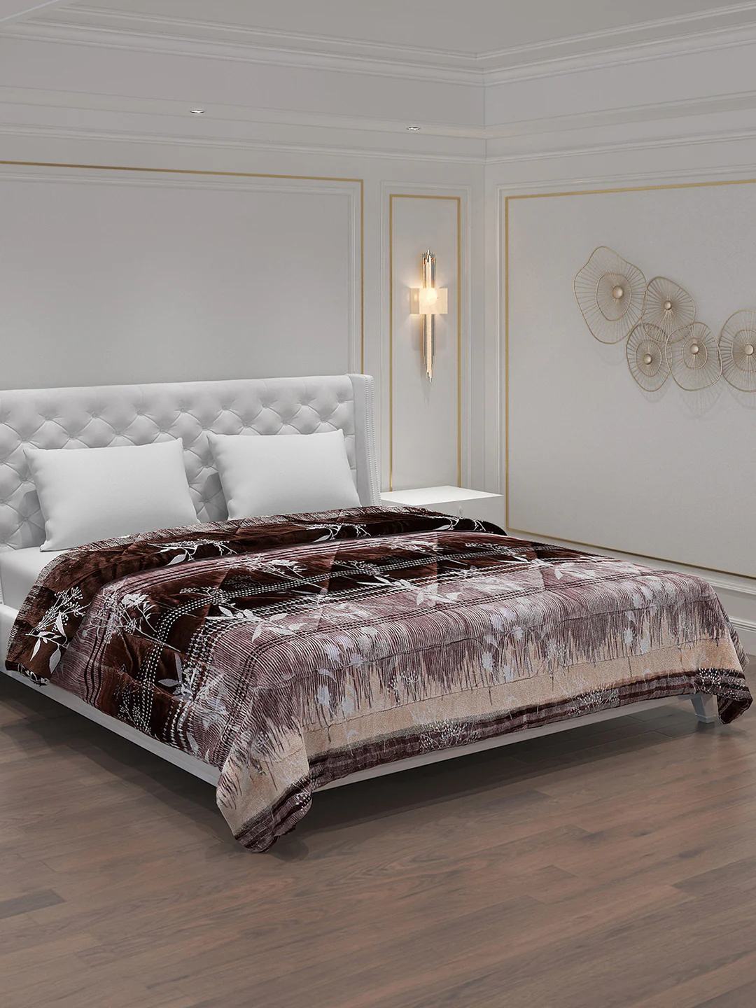 Printed 100% Polyester Double Bed Comforter for Winter