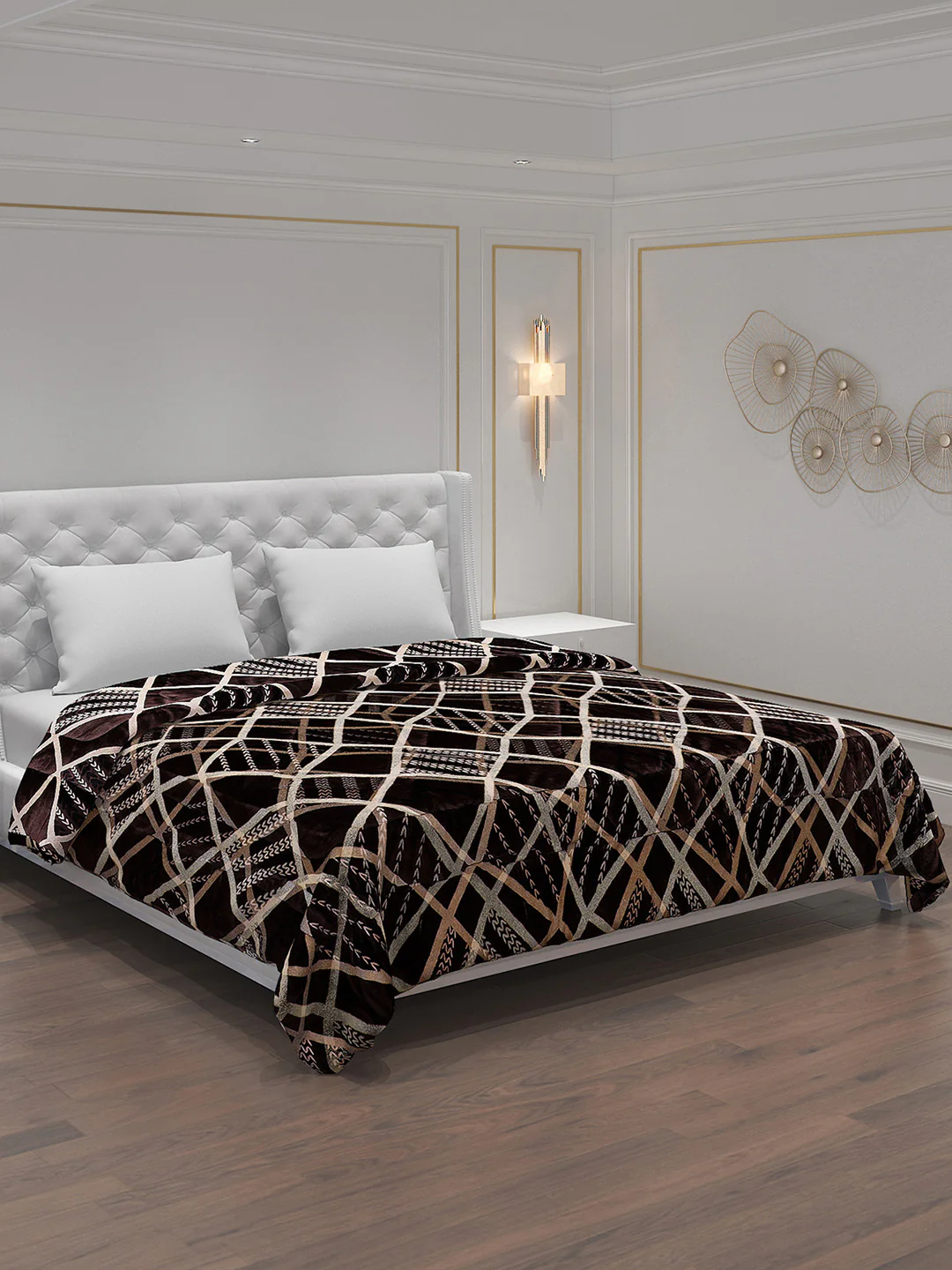 Printed 100% Polyester Double Bed Comforter for Winter
