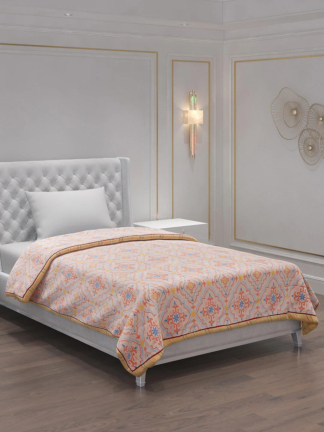 Printed 100% Polyester Single Bed Comforter for AC Room