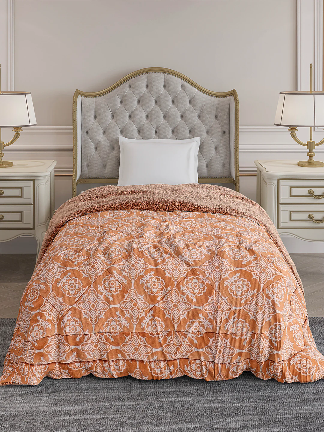Printed Single Bed 1114 GSM Comforter for Winter - (Nixie) - Image 2