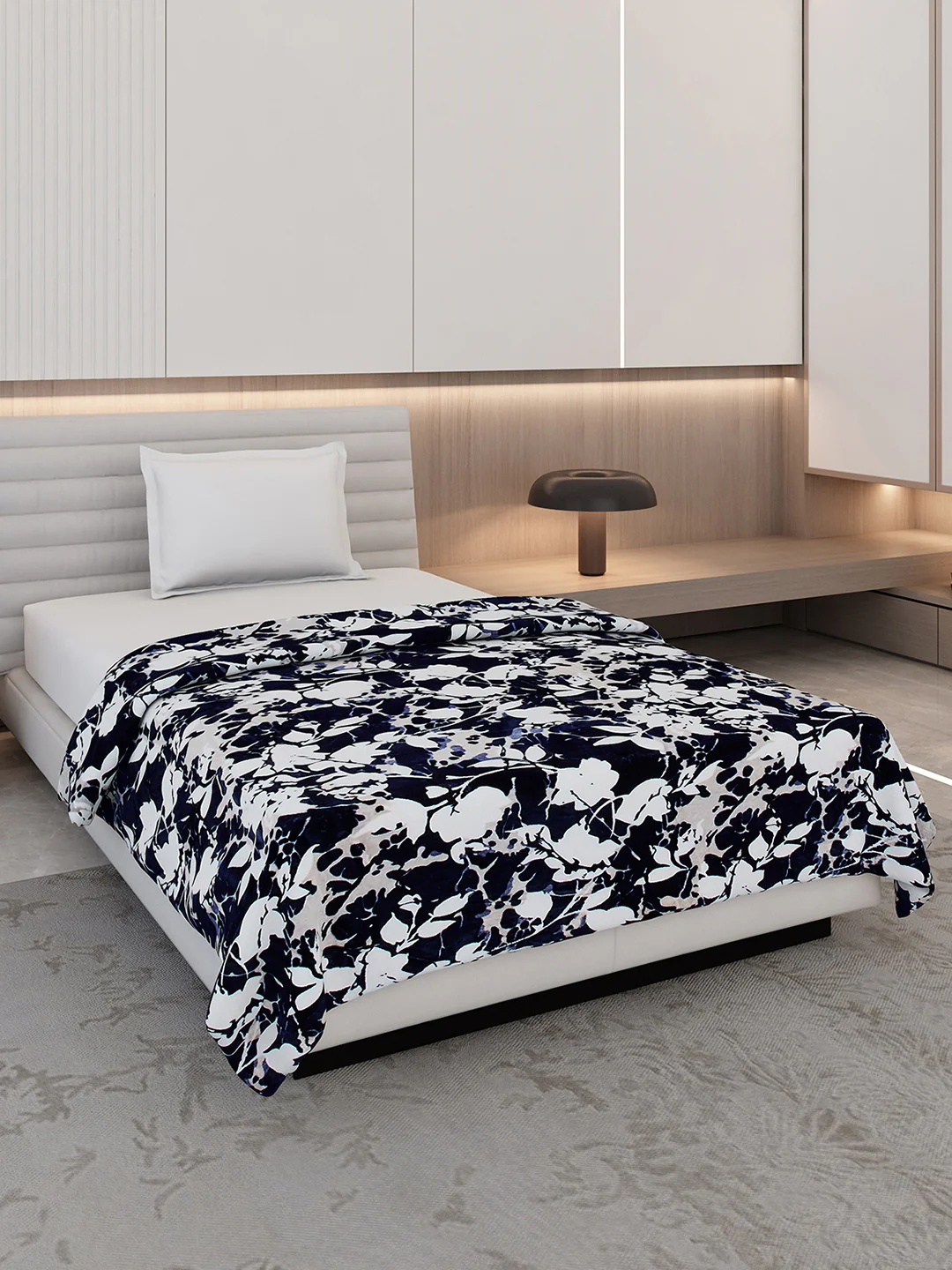 Printed Single Bed 300 GSM Blanket for AC Room - (Blubell)