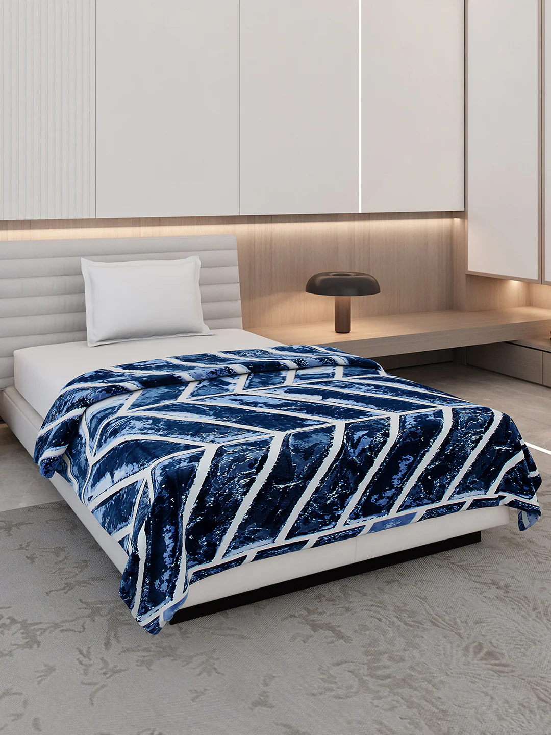 Printed Single Bed 300 GSM Blanket for AC Room - (Legacy)