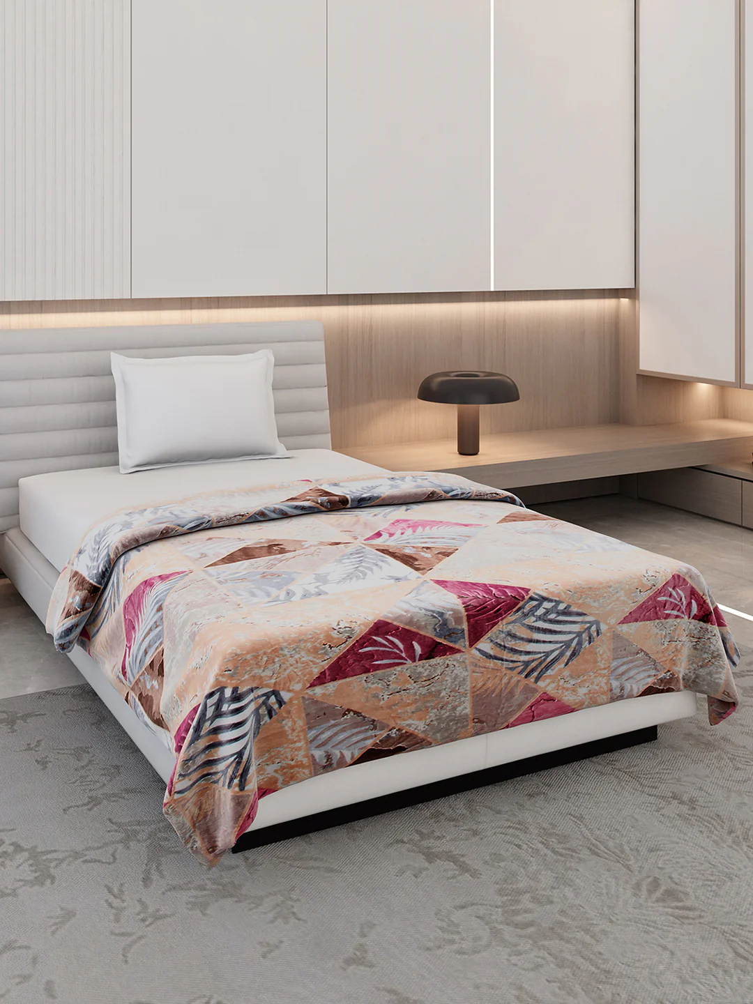 Printed Single Bed 300 GSM Blanket for AC Room - (Legacy)