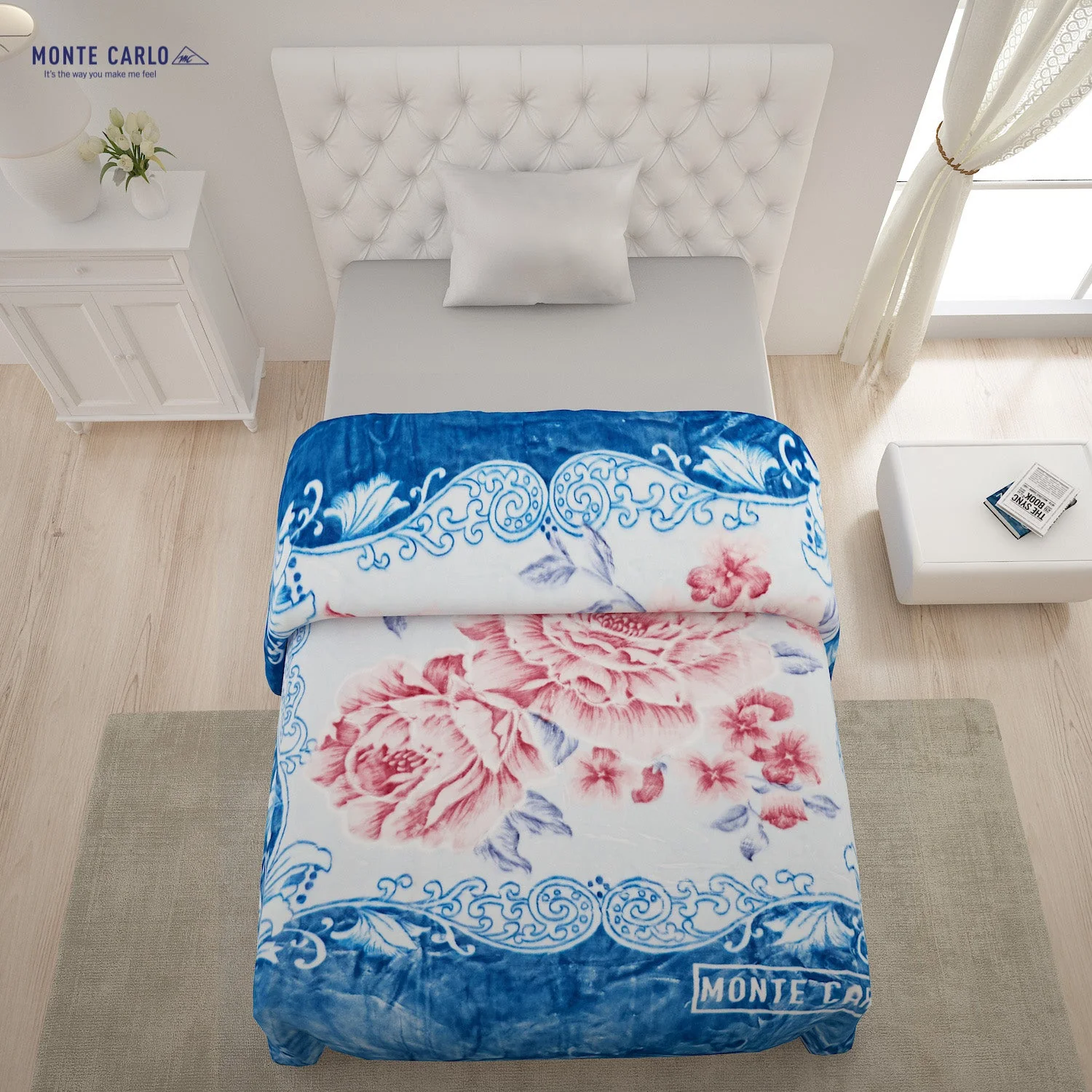 Printed Single Bed 852 GSM Blanket Shagun 2 Ply (Weight 3 kg) - Image 3