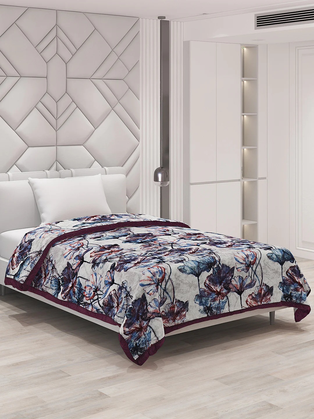 Printed Single Bed Blanket for Mild Winter -1 Ply