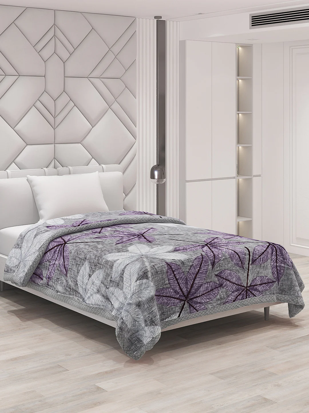Printed Single Bed Blanket for Mild Winter -1 Ply