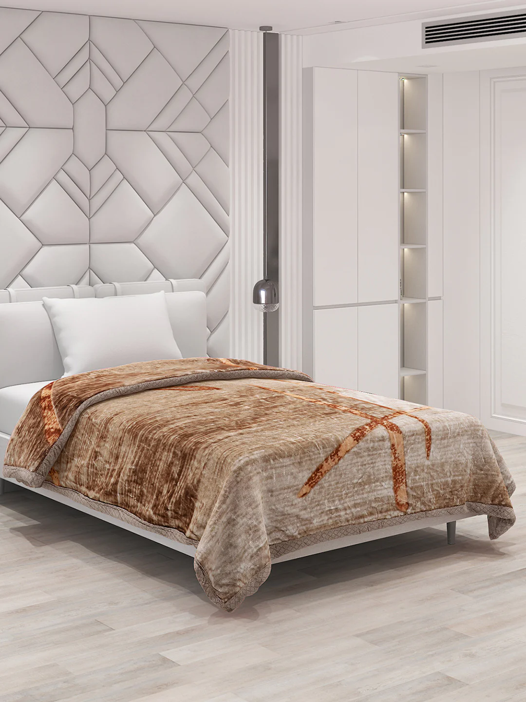 Printed Single Bed Blanket for Mild Winter -1 Ply