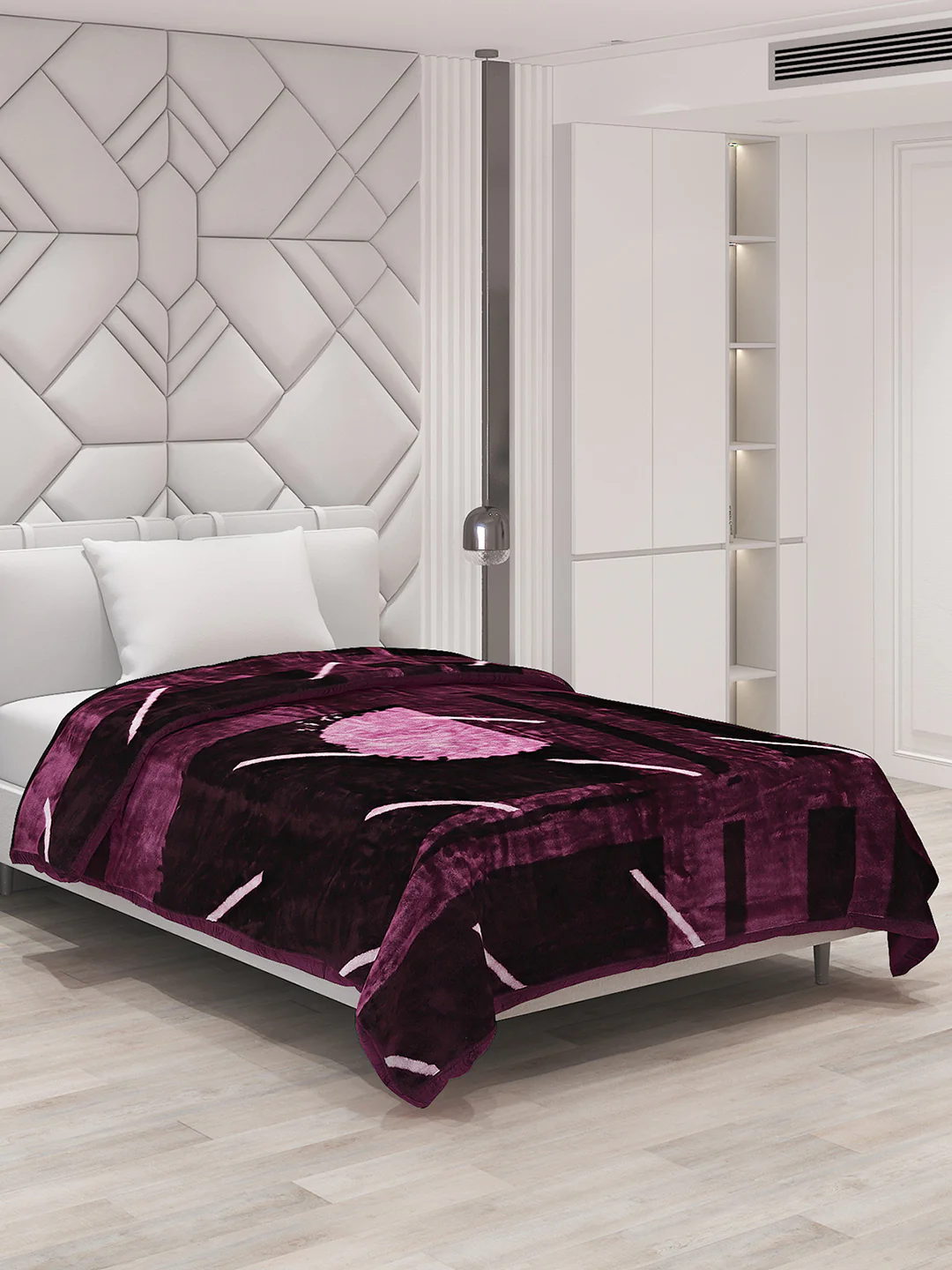 Printed Single Bed Blanket for Mild Winter -1 Ply