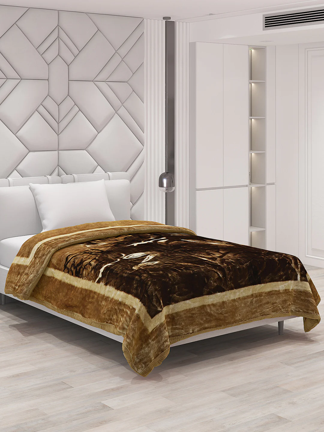 Printed Single Bed Blanket for Mild Winter -1 Ply