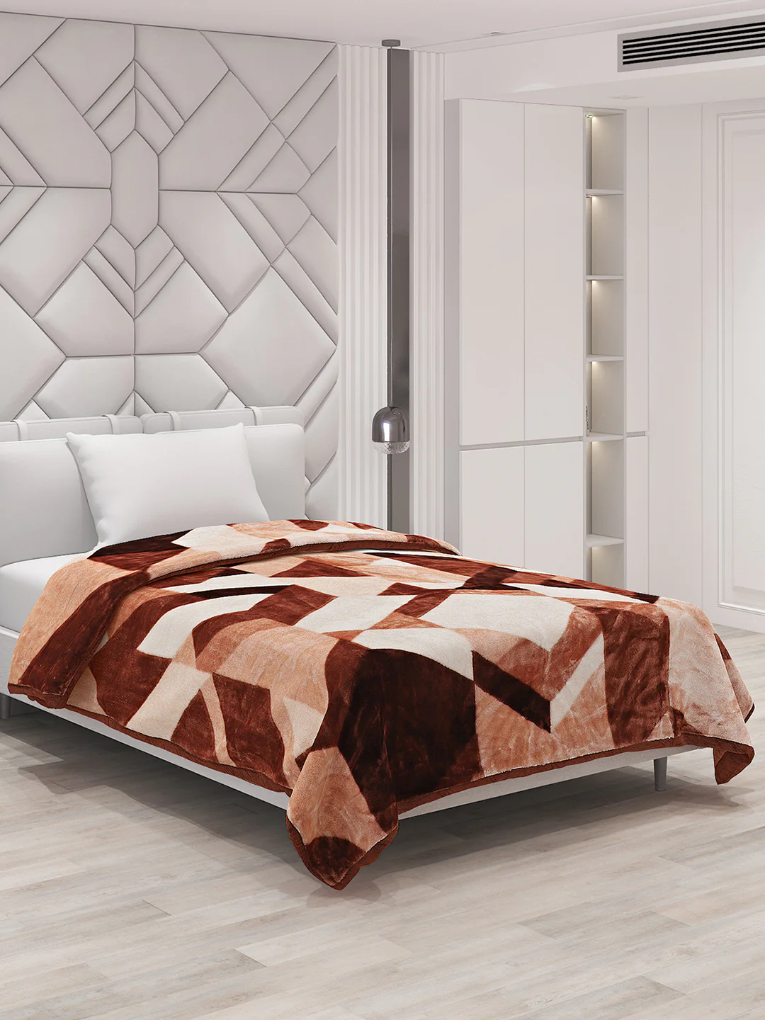Printed Single Bed Blanket for Mild Winter -1 Ply