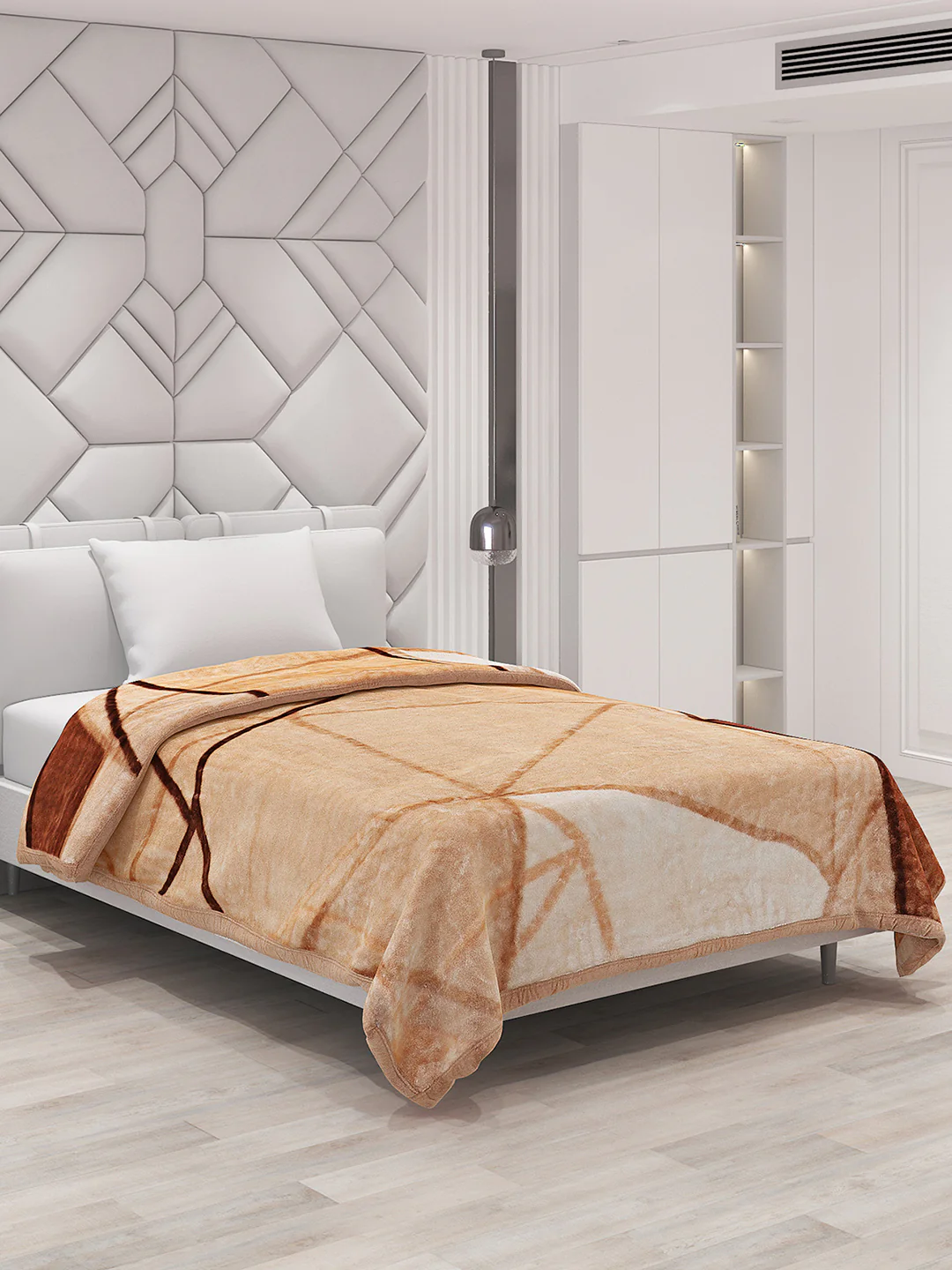 Printed Single Bed Blanket for Mild Winter -1 Ply