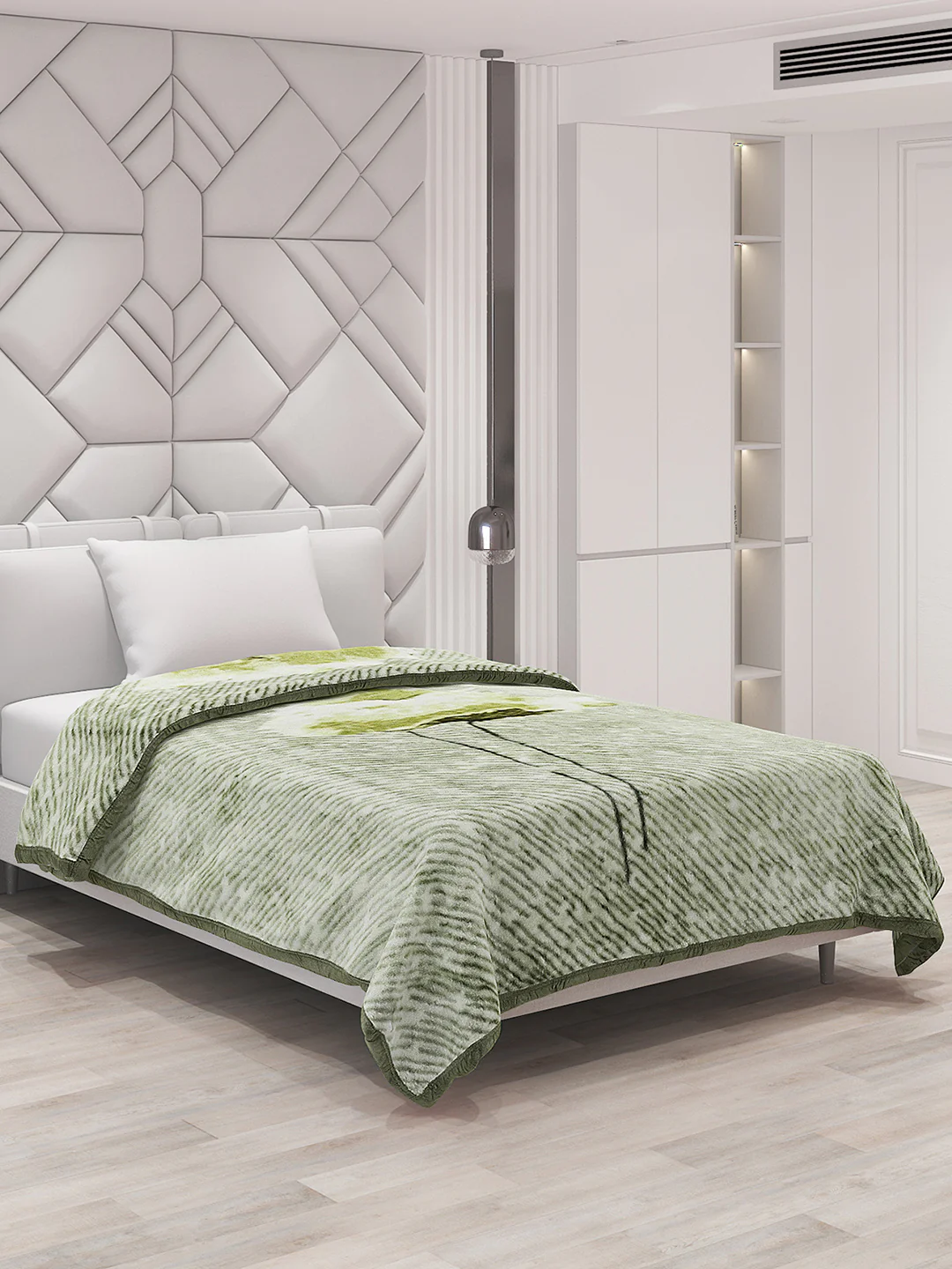 Printed Single Bed Blanket for Mild Winter -1 Ply