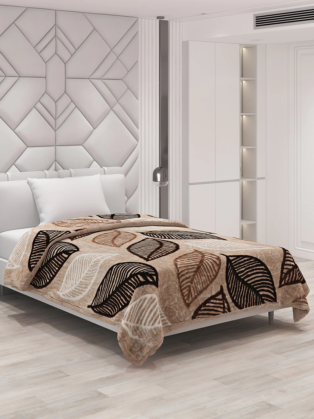 Printed Single Bed Blanket for Mild Winter -1 Ply
