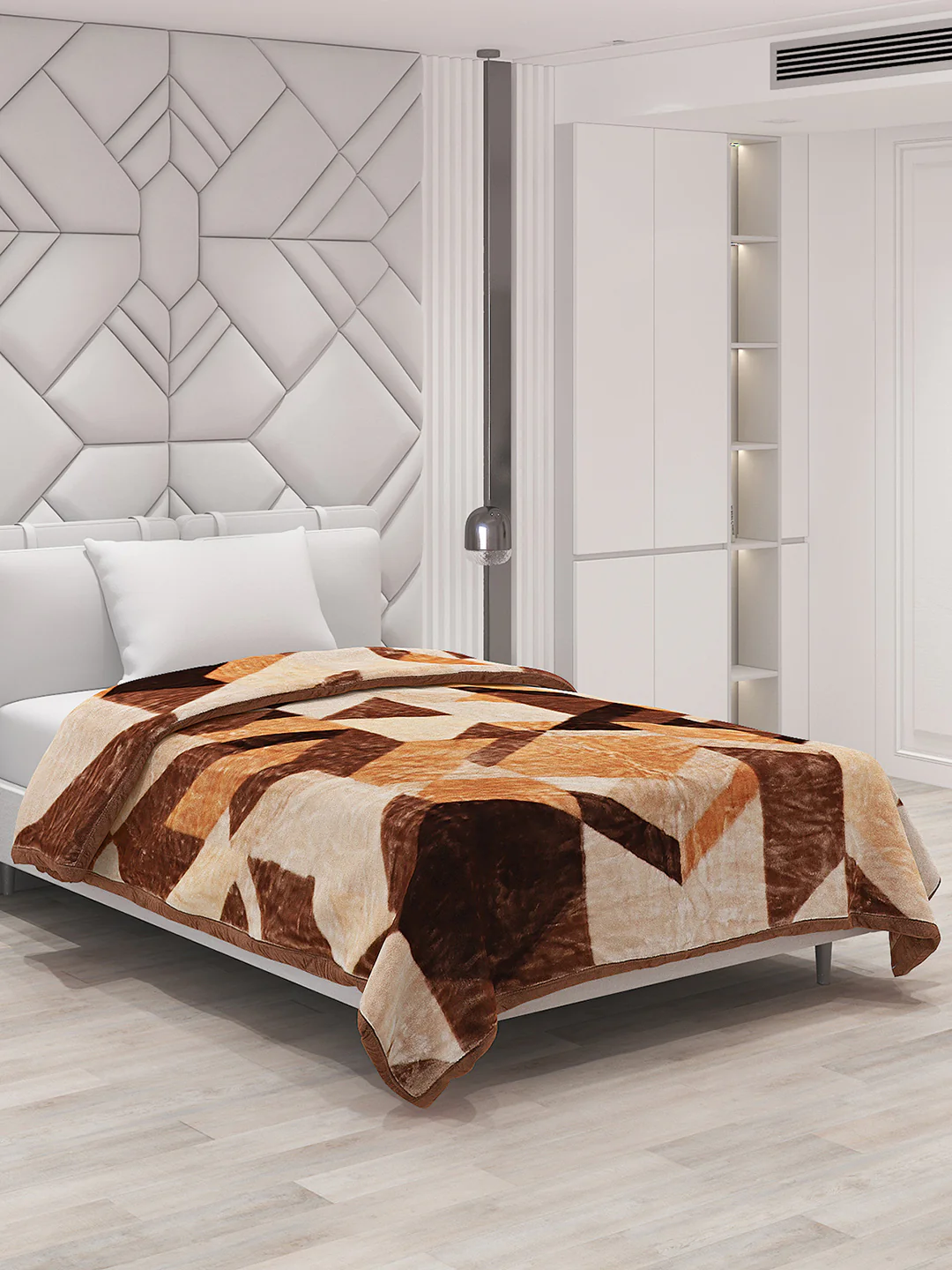 Printed Single Bed Blanket for Mild Winter -1 Ply