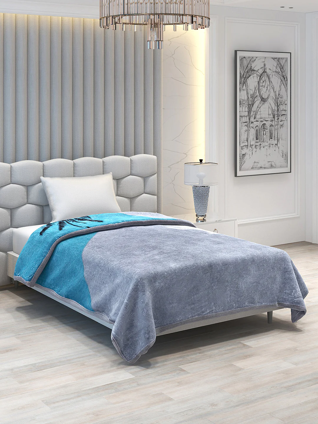 Printed Single Bed Blanket for Mild Winter -2 Ply
