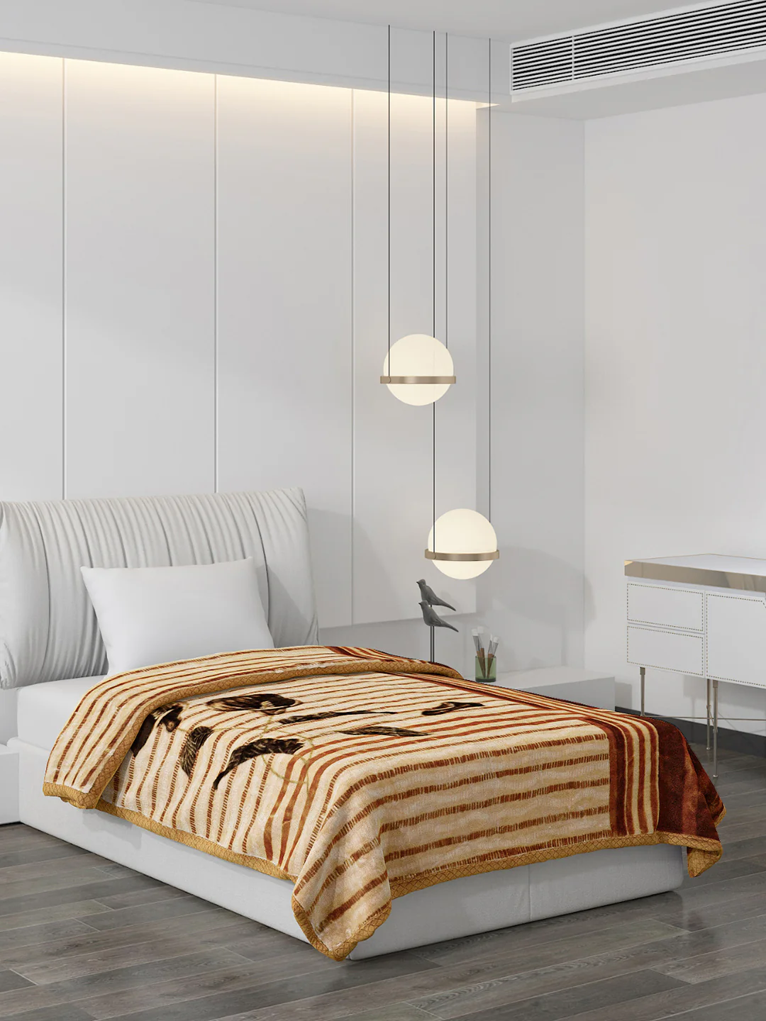 Printed Single Bed Blanket for Mild Winter -2 Ply