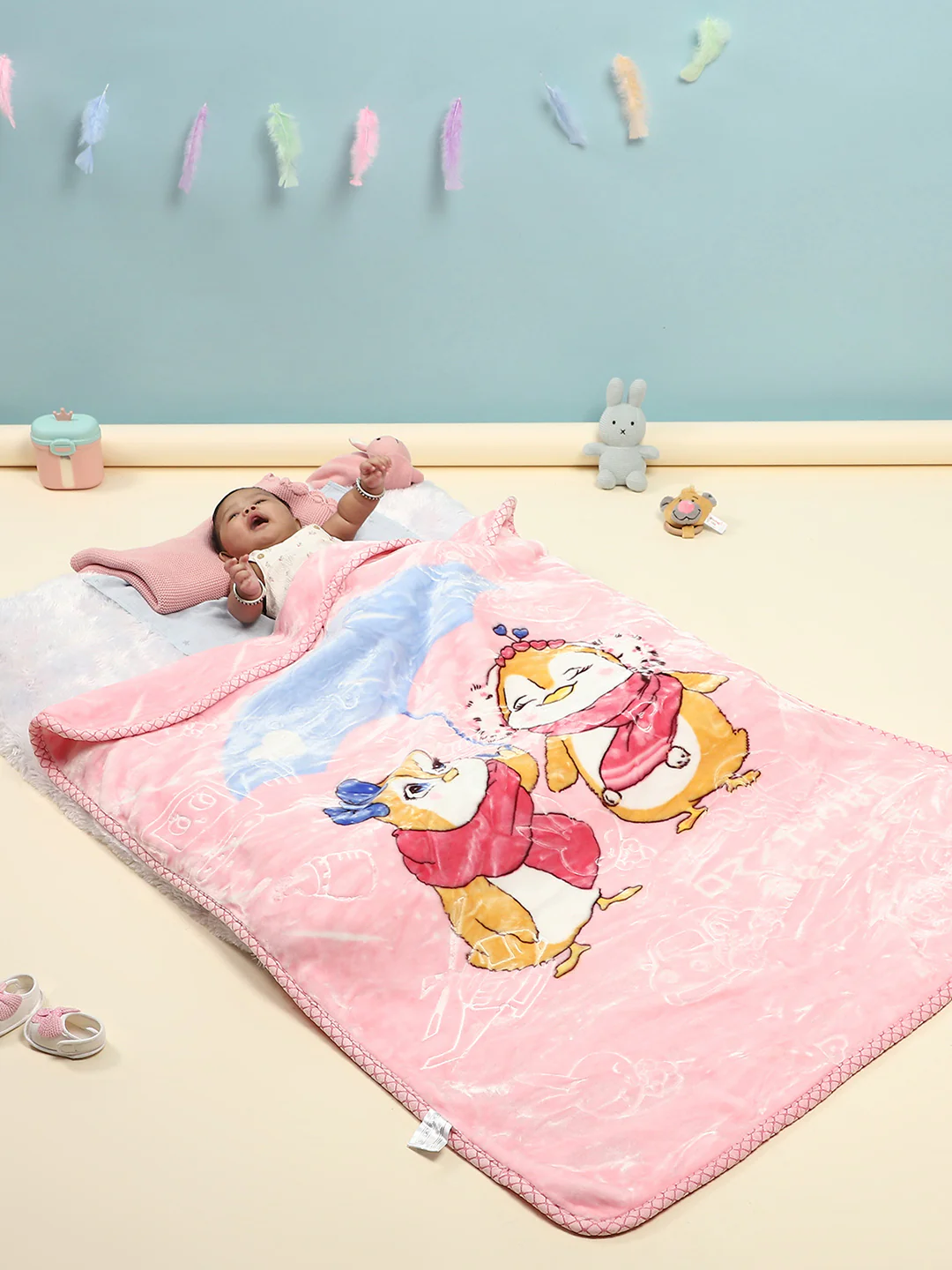 Printed Baby Blanket for Mild Winter -2 Ply