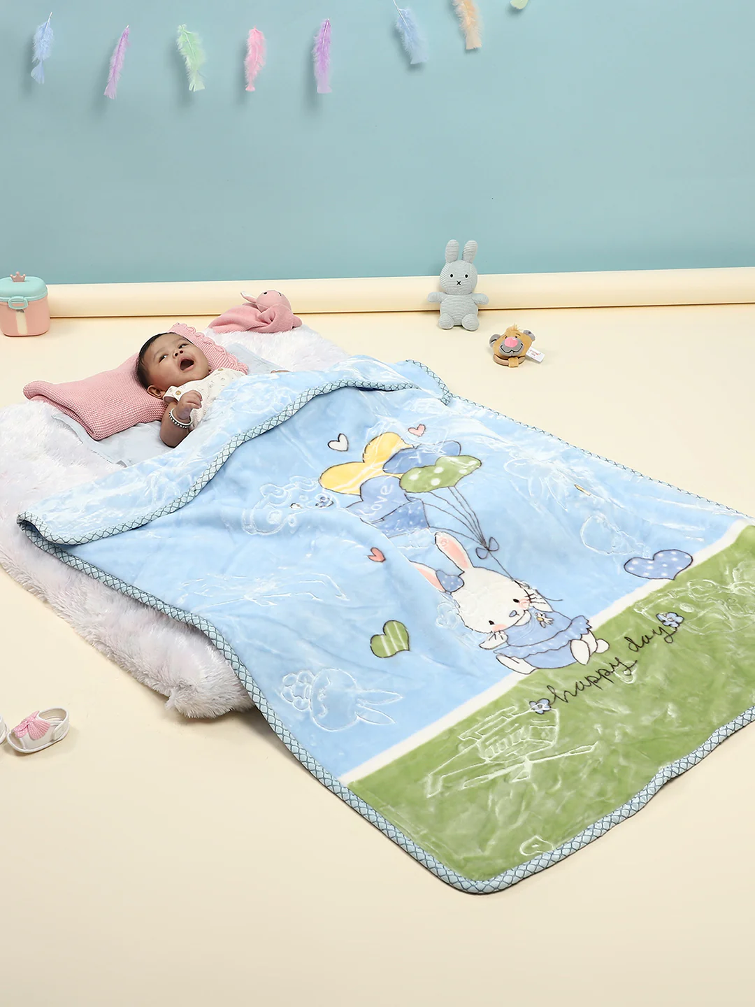 Printed Baby Blanket for Mild Winter -2 Ply