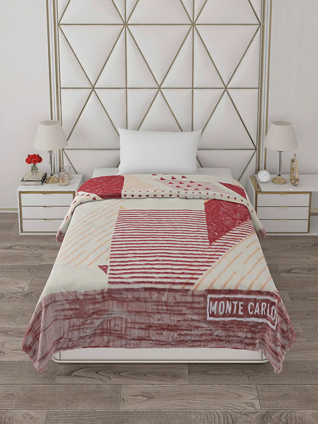 Printed Single Bed Blanket for Mild Winter -2 Ply - Image 3