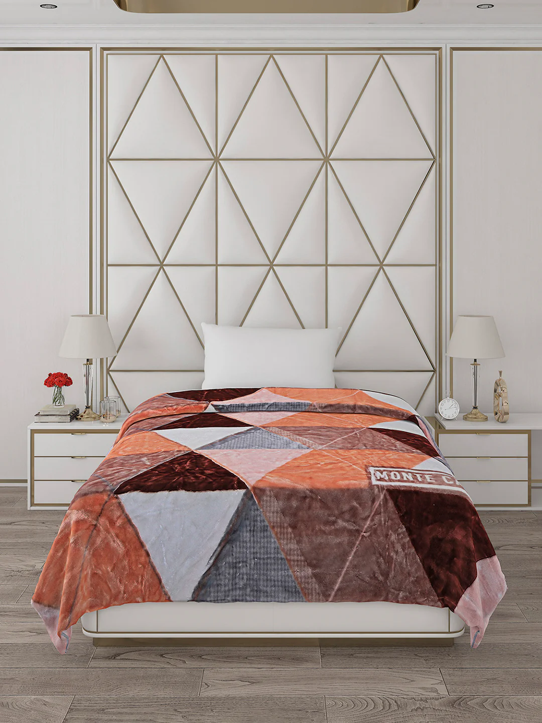 Printed Single Bed Blanket for Mild Winter -2 Ply - Image 2