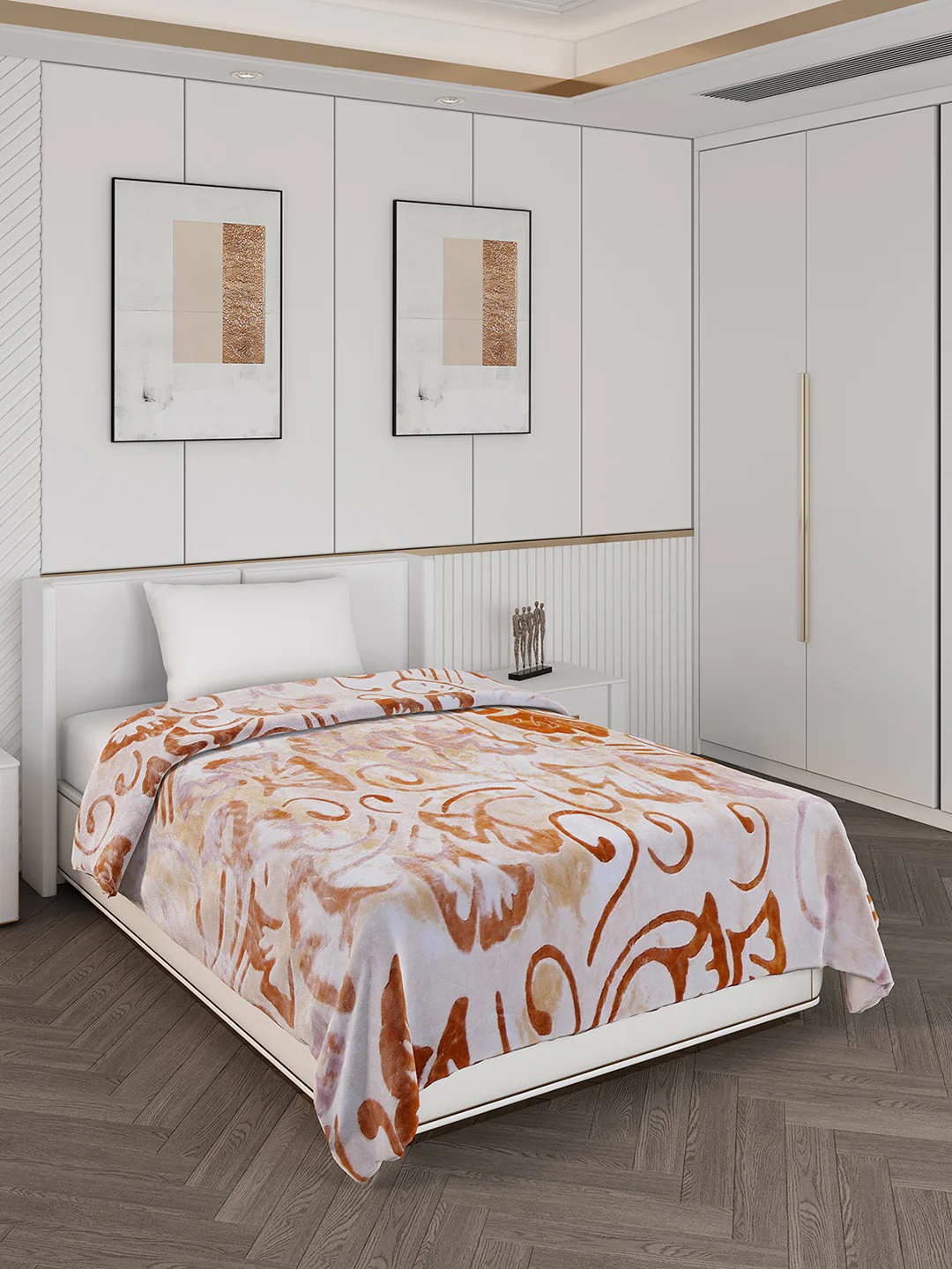 Printed Single Bed Blanket for Mild Winter -2 Ply