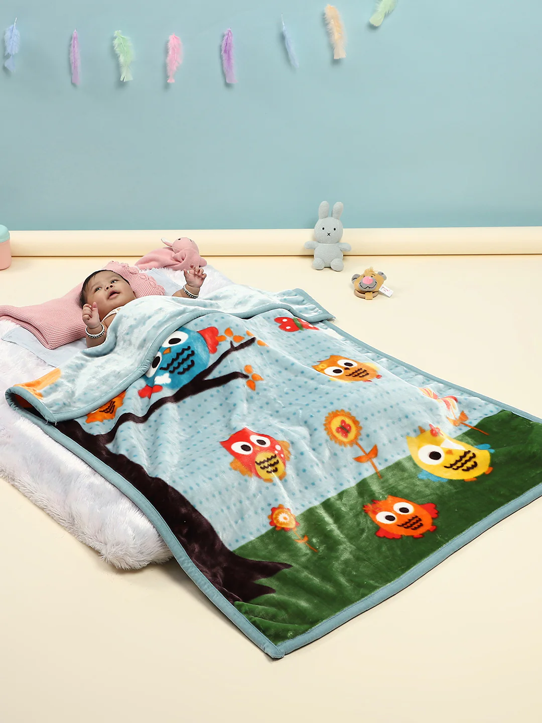 Printed Baby Blanket for Mild Winter -2 Ply