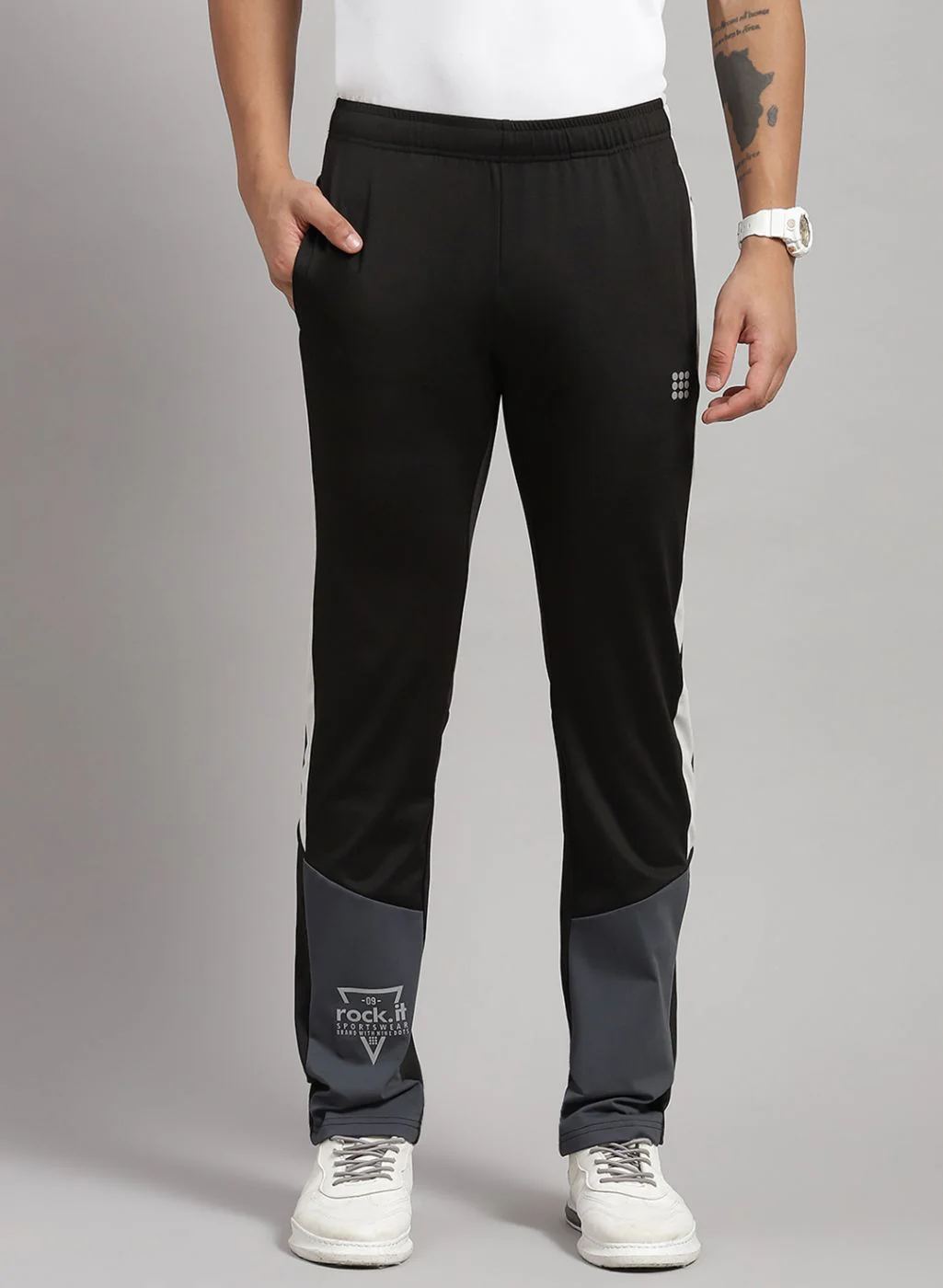 Rock.it Men Black Regular Fit Lower