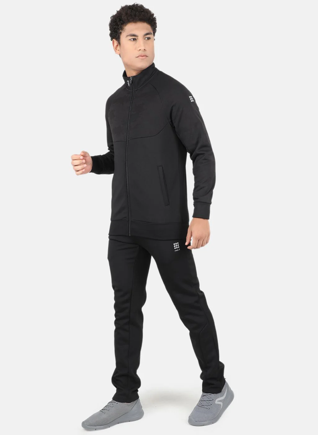 Rock.it Men Black Self Tracksuit - Image 2
