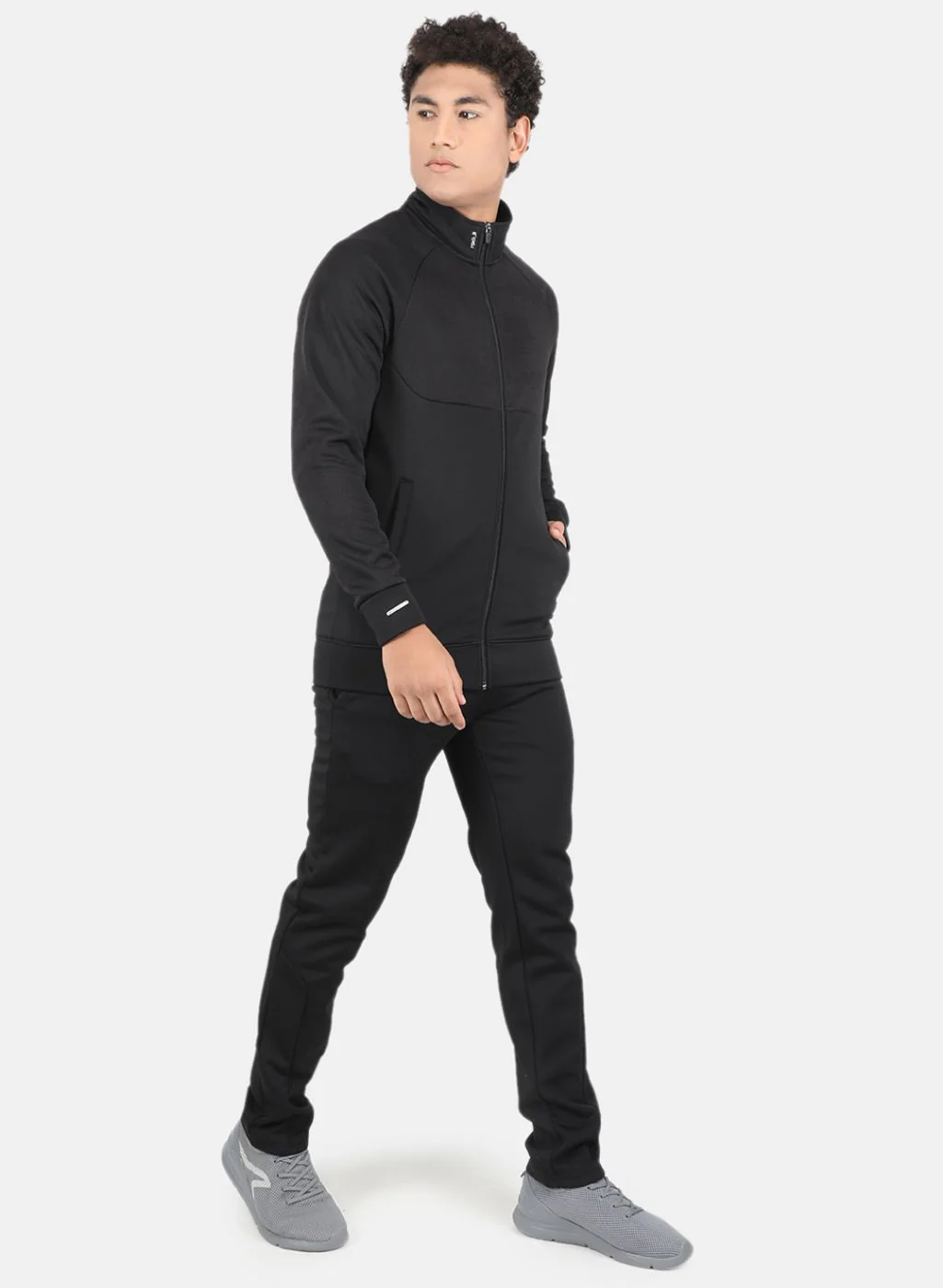 Rock.it Men Black Self Tracksuit - Image 7