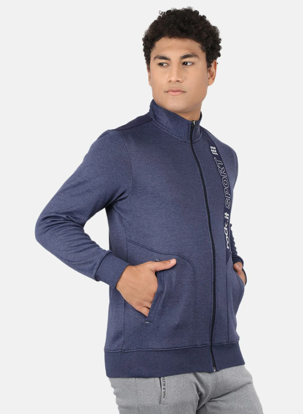 Rock.it Men Blue Printed Sweatshirt - Image 6