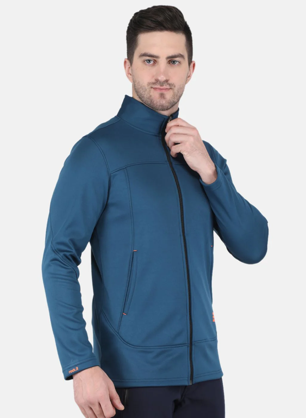 Rock.it Men Blue Solid Sweatshirt - Image 6