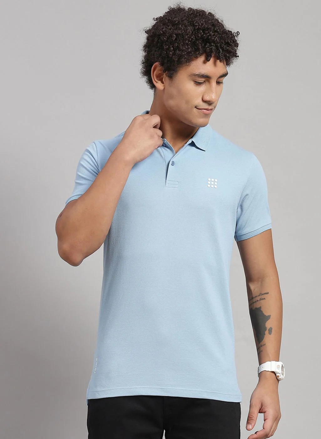 Rock.it Men Blue Solid T-Shirt