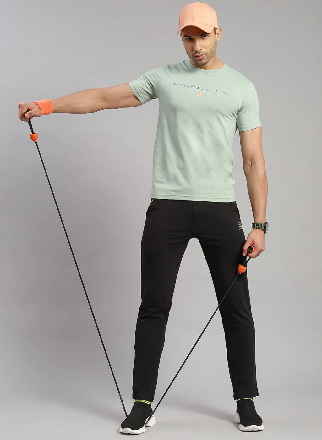 Rock.it Men Green Printed T-Shirt