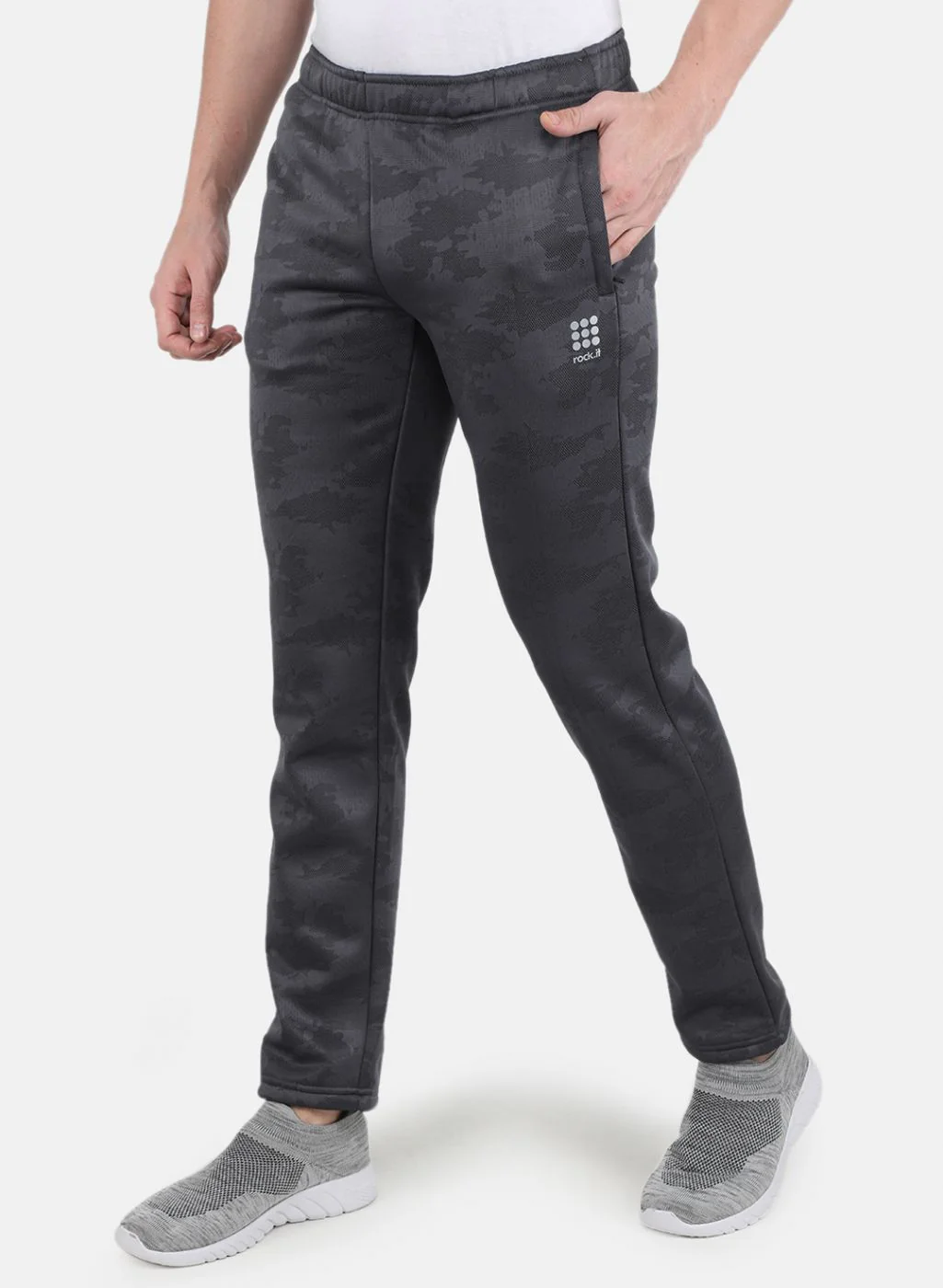 Rock.it Men Grey Smart Fit Track Pant - Image 2