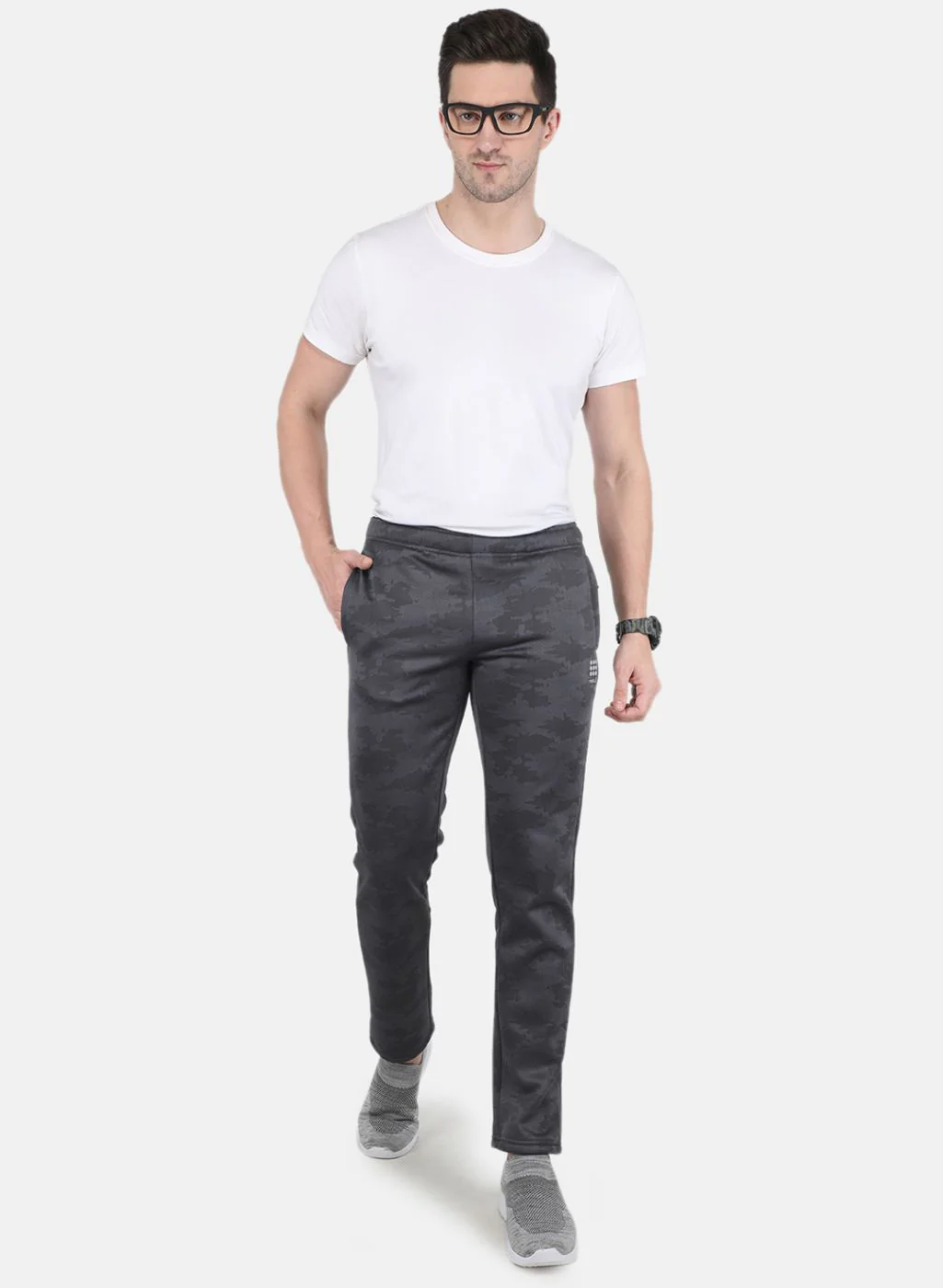 Rock.it Men Grey Smart Fit Track Pant - Image 4