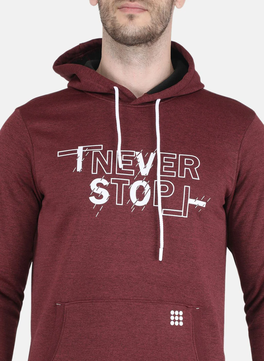Rock.it Men Maroon Printed Sweatshirt - Image 5