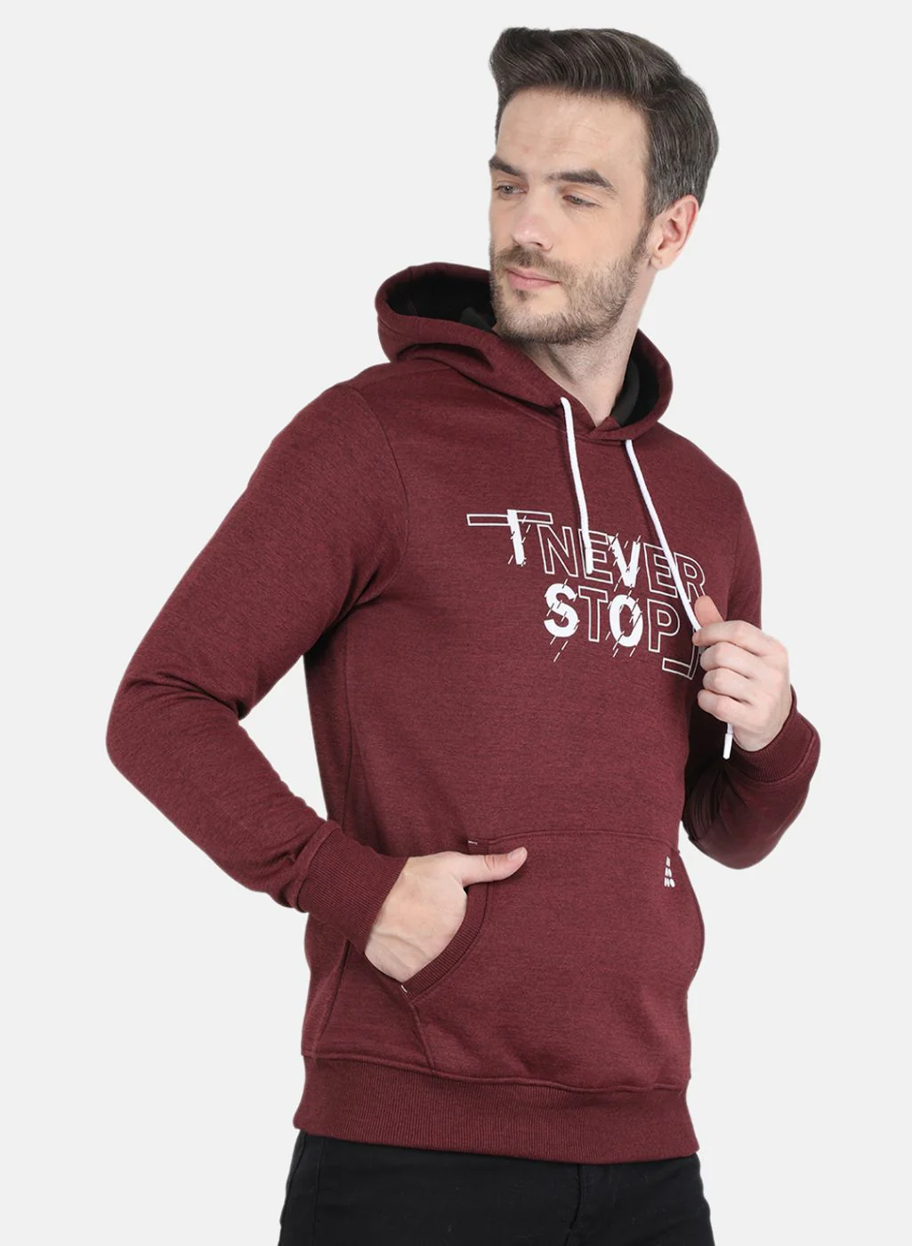 Rock.it Men Maroon Printed Sweatshirt - Image 6