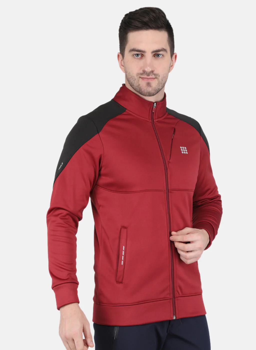 Rock.it Men Maroon Solid Sweatshirt - Image 6