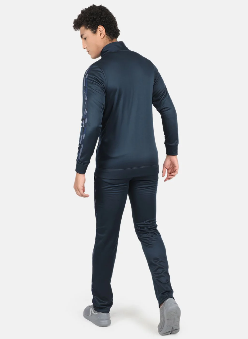Rock.it Men Navy Blue Solid Tracksuit - Image 3